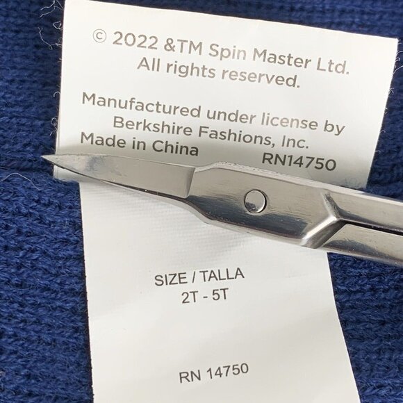 Paw Patrol Kids Beanie Hat Nickelodeon Blue Red Logo Patch - Picture 6 of 9